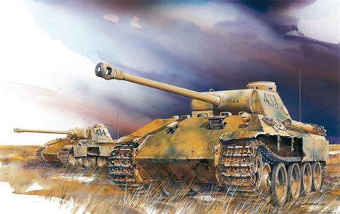 Dragon Military 1/72 SdKfz 171 Panther Ausf D Tank (2 in 1) Kit