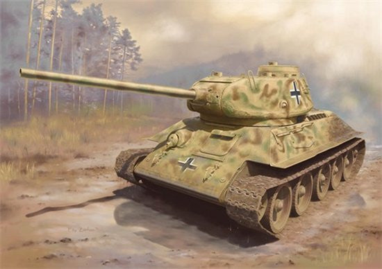 Dragon Military 1/72 PzKpfw T34/85 Tank Kit