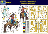 Master Box Ltd 1/32 Napoleon's Red Lancer Mounted on Horse w/Maiden Kit