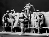 Master Box Ltd 1/35 British Infantry Before the Attack WWI Era (5 & Trench) Kit