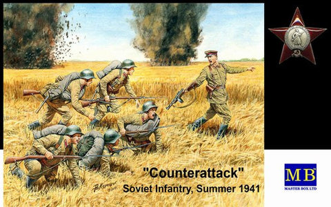Master Box Ltd 1/35 Counterattack Soviet Infantry Summer 1941 (6) Kit