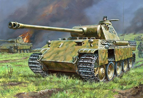 Zvezda Military 1/72 PzKpfw V Panther Ausf D Tank Snap Kit