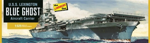 Lindberg Model Ships 1/525 USS Lexington Blue Ghost Aircraft Carrier Kit