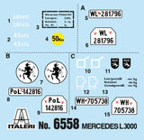 Italeri Military 1/35 Mercedes Benz L3000S German Cargo Truck Kit