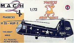 Mach-2 Aircraft 1/72 Piasecki H25HUP2 Army Mule Helicopter Kit