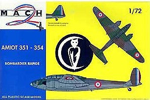 Mach-2 Aircraft 1/72 Amiot 351/354 WWII French Medium Bomber Kit