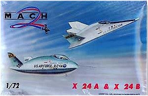 Mach-2 Aircraft 1/72 X24A & X24B USAF Experimental Lifting Bodies Aircraft Kit
