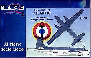 Mach-2 Aircraft 1/72 Breguet BR1150 Atlantic French Long Range Patrol Aircraft Kit