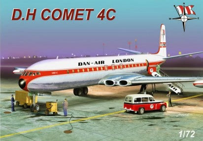 Mach-2 Aircraft 1/72 DH Comet 4C Dan-Air (Civil Version) Commercial Airliner Kit