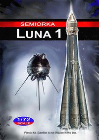 Mach 2 Sci-Fi & Science 1/72 Semiorka Luna 1 Russian Moon Probe Rocket Kit
