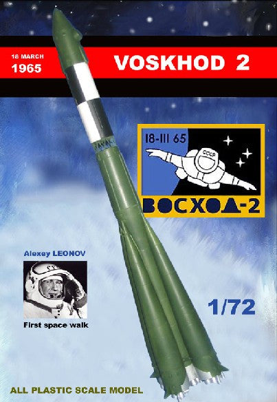 Mach 2 Sci-Fi & Science 1/72 Voskhod 2 Soviet Manned Rocket Kit