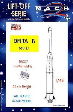 Mach 2 Sci-Fi & Science 1/48 Delta B DSV3 Tiros 7 Weather Rocket Kit