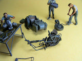 Master Box Ltd 1/35 German Motorcycle & Repair Crew (4) Kit