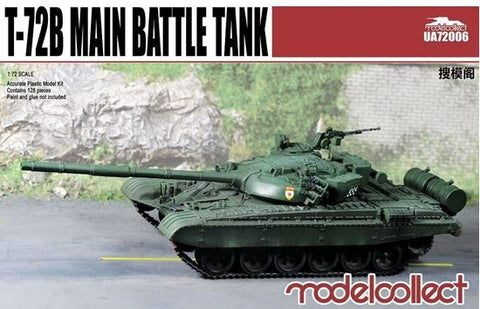 ModelCollect Military 1/72 T72B Main Battle Tank Kit