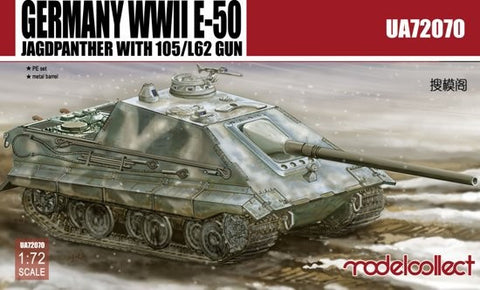 ModelCollect Military 1/72 WWII German E50 Jagdpanther w/105/L62 Gun Kit