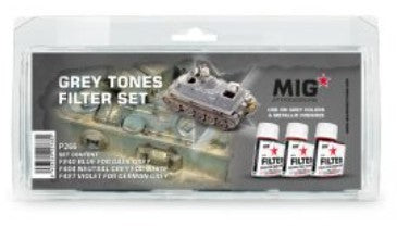 MIG Enamel Grey Tones Filter Set