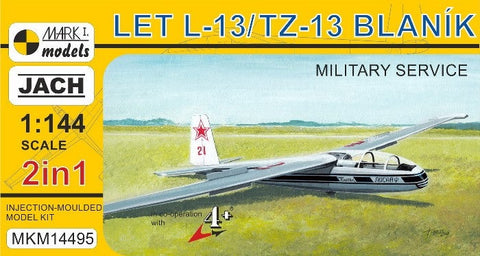 Mark I 1/144 LET L13/TZ13 Blanik Military Service Two-Seater Glider (2 in 1) Kit