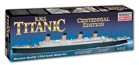 Minicraft Model Ships 1/350 RMS Titanic Ocean Liner Centennial Edition Kit