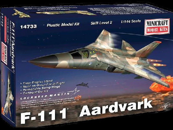 Minicraft Model Aircraft 1/144 F111A Aircraft Kit