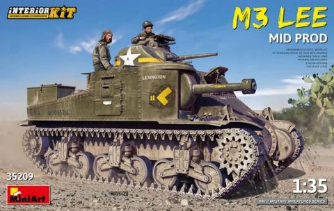 MiniArt Military 1/35 M3 Lee Mid Production Tank w/Full Interior Kit