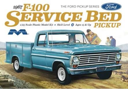 Moebius Model Cars 1/25 1967 Ford F100 Service Bed Pickup Truck Kit