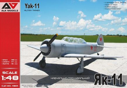 Modelsvit Aircraft 1/48 Yak11 Military Trainer Aircraft (A&A Models) Kit
