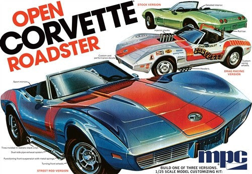 MPC Model Cars 1/25 1975 Chevy Corvette Convertible Roadster Kit