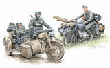 Master Box Ltd 1/35 German Motorcycle Troops on the Move (4) Kit