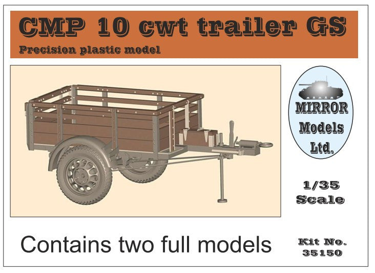 Mirror Models Military 1/35 10 cwt Trailer GS (2) Kit