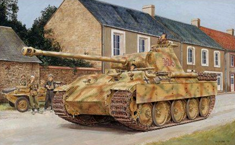 Dragon Military 1/35 SdKfz 171 Panther A Late Type Tank Normandy 1944 Kit