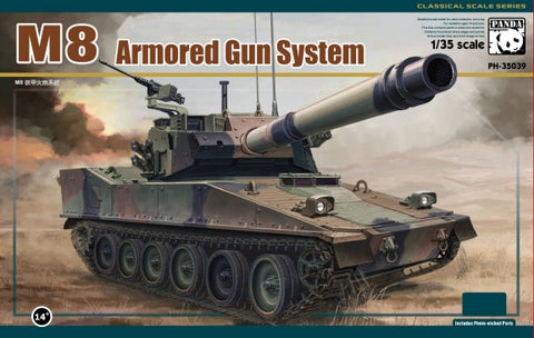Panda Hobby 1/35 M8 Armored Gun System Light Army Tank Kit