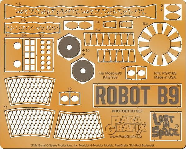 Paragraphix Details 1/6 LiS: Robot B9 Photo-Etch Set for MOE