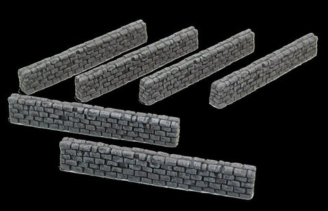 Pegasus Military Multi-Scale for 1/72-1/32 Block Type Stone Wall (6) (Painted)