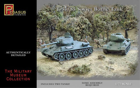 Pegasus Military 1/72 Soviet T35/85 Tank (2) Snap Kit