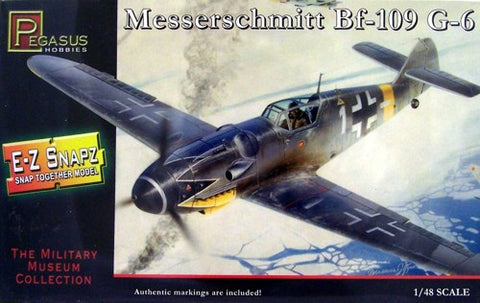 Pegasus Hobbies Aircraft 1/48 Bf109G6 Fighter Snap Kit