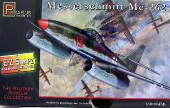 Pegasus Hobbies Aircraft 1/48 Me262 Fighter (Snap Kit)