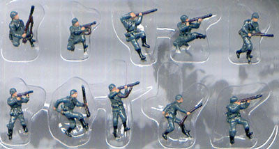 Pegasus Military 1/144 German Infantry WWII (10) (Painted)