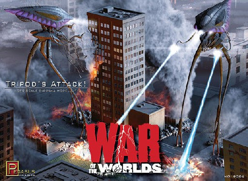 Pegasus Hobbies Sci-Fi & Space 1/350 War of the Worlds: Tripods Attack Diorama Kit