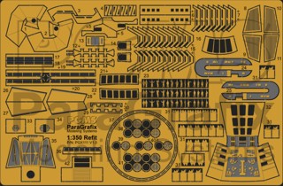 Paragraphix Details 1/350 Star Trek: USS Enterprise Refit Photo-Etch Set for PLL