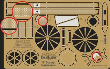 Paragraphix Details 1/650 Star Trek: USS Enterprise Exterior Photo-Etch Set for AMT