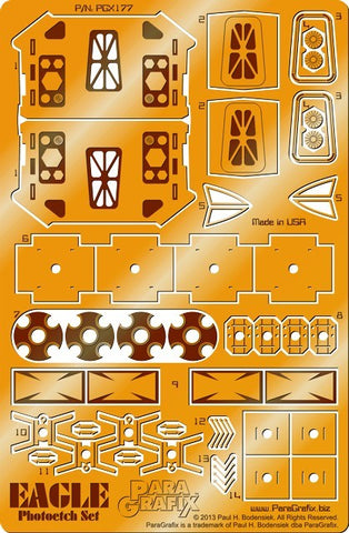 Paragraphix Details 1/72 Space 1999: Eagle 1 Transporter Photo-Etch Set for MPC