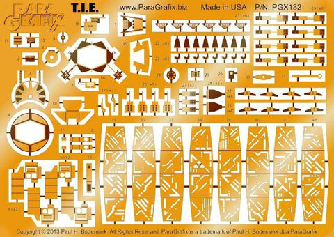 Paragraphix Details 1/48 Star Wars: TIE Fighter Photo-Etch Set for FNM & RMX