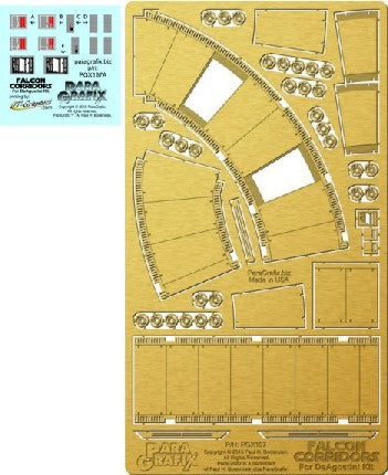 Paragraphix Details 1/43 DeAgostini Millennium Falcon Corridors Photo-Etch & Decal Set