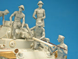 MiniArt Military 1/35 German Tank Crew Afrika Korps (5) w/Weapons (Special Edition) Kit