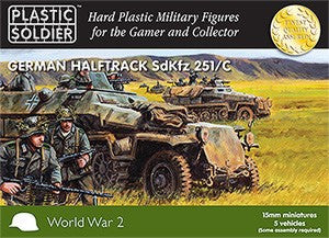 Plastic Soldier 15mm WWII German SdKfz 251/C Halftrack (5) Kit