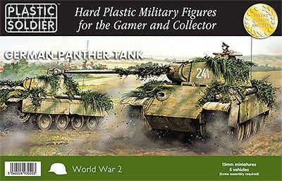 Plastic Soldier 15mm WWII German Panther Tank (5) Kit