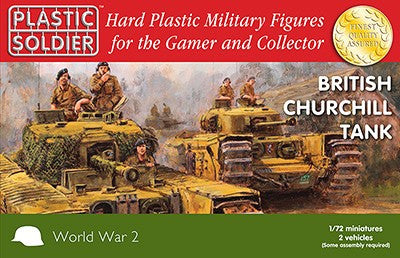 Plastic Soldier 1/72 WWII British Churchill Tank (2) Kit