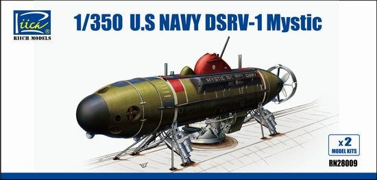 Riich Ship Models 1/350 USN DSRV1 Mystic Deep Submergence Rescue Vehicle (2 Kits)