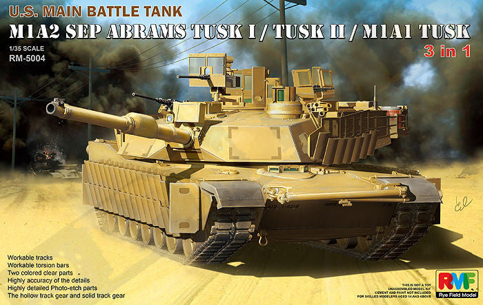 Rye Field 1/35 M1A1 TUSK/M1A2 SEP TUSK I/TUSK II Kit