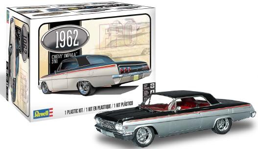 Revell-Monogram Model Cars 1/25 1962 Chevy Impala Hardtop (3 in 1) Kit